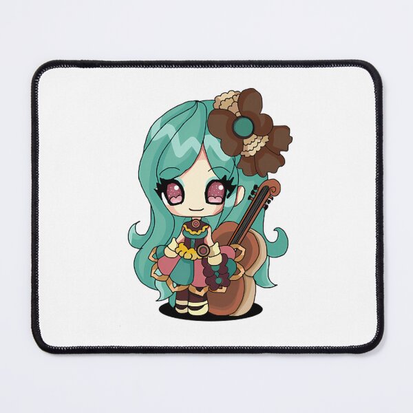 Item preview, Chibi Music Girl With Teal Hair designed and sold by ladypoeart.