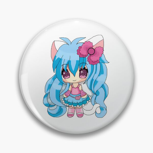 Item preview, Cute Chibi Girl With Blue Hair And Big Bow designed and sold by ladypoeart.