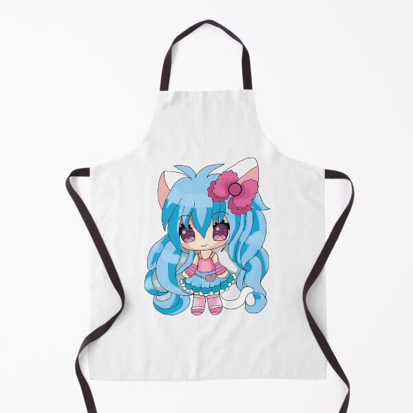 Item preview, Cute Chibi Girl With Blue Hair And Big Bow designed and sold by ladypoeart.