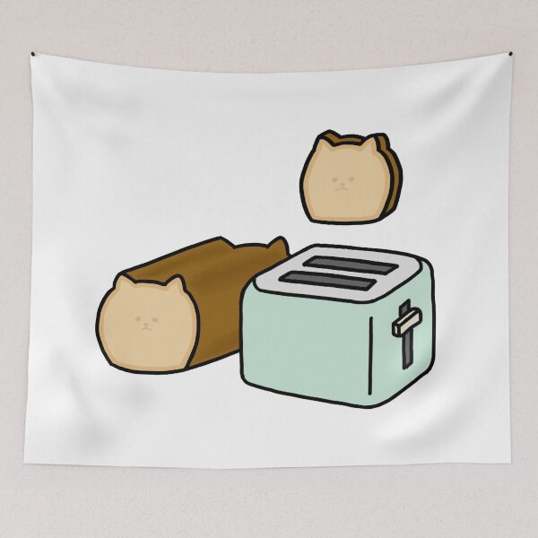 Item preview, Cat bread and the toaster designed and sold by superbaechoo.