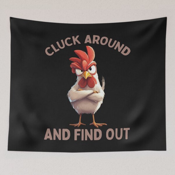 Item preview, Grumpy Chicken Cluck Around Shirt designed and sold by LarryMBrown.