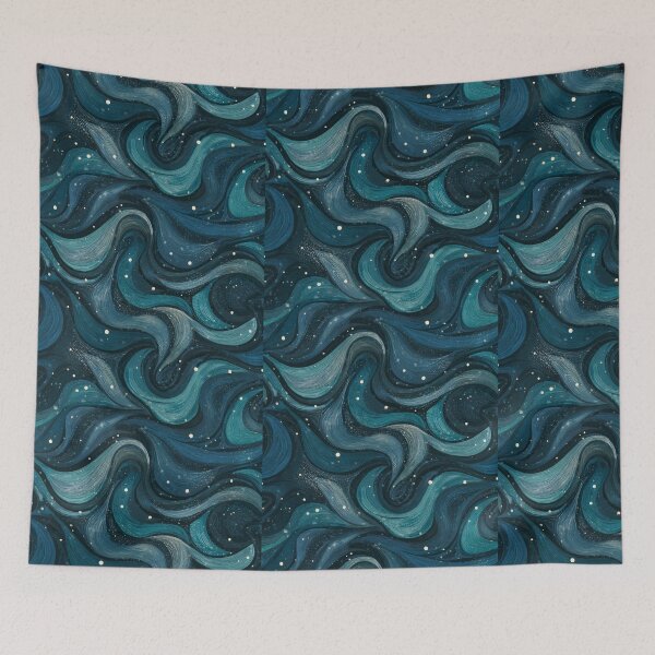 Item preview, Deep Ocean Swirls abstract pattern of swirling designed and sold by MOONE FLOWER.