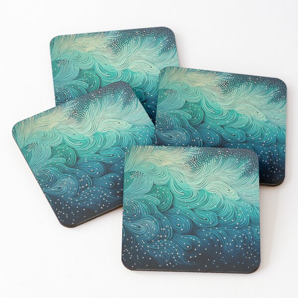 Item preview, Arte de puntos de inspiración aborigen - Con ondas de aire designed and sold by GrinGalore.