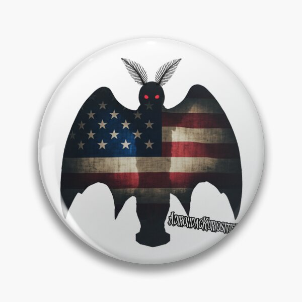 Item preview, Mothman Silhouette with American Flag designed and sold by AdirondacKuriosities.