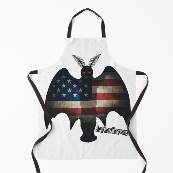 Item preview, Mothman Silhouette with American Flag designed and sold by AdirondacKuriosities.