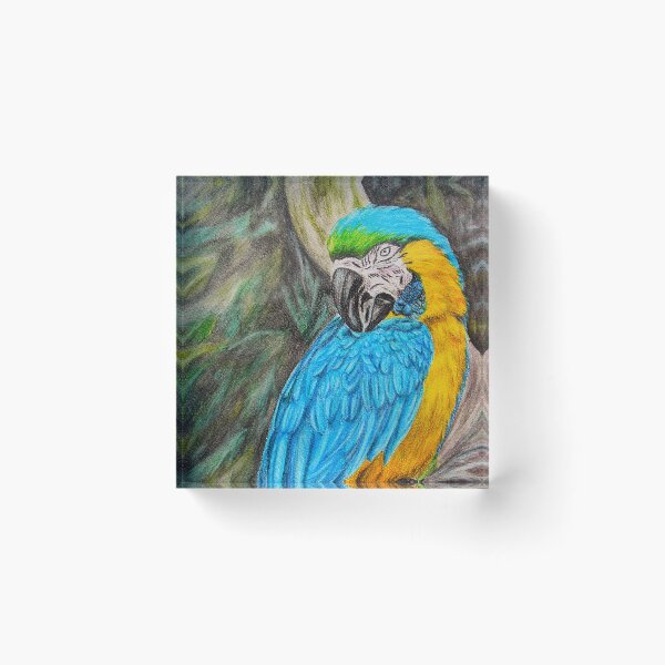 Item preview, Blue parrot designed and sold by P. Le Sommer.