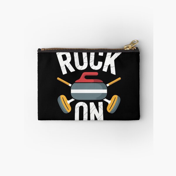 Item preview, Rock on curling Broom curler Winter ice Sports lover Curling designed and sold by blueyeeti.