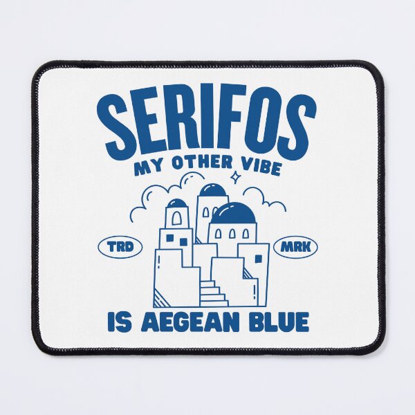 Item preview, Serifos: my other vibe is aegean blue (Serifos Greece) designed and sold by Peerless-Prime.