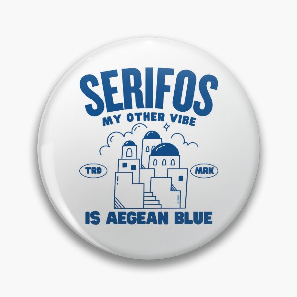 Item preview, Serifos: my other vibe is aegean blue (Serifos Greece) designed and sold by Peerless-Prime.