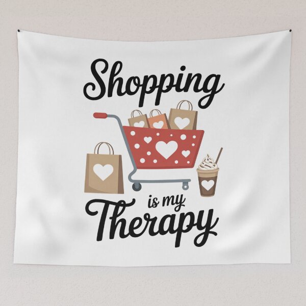 Item preview, Shopping Is My Therapy Funny Shopping Lover Shopper Retail designed and sold by blueyeeti.