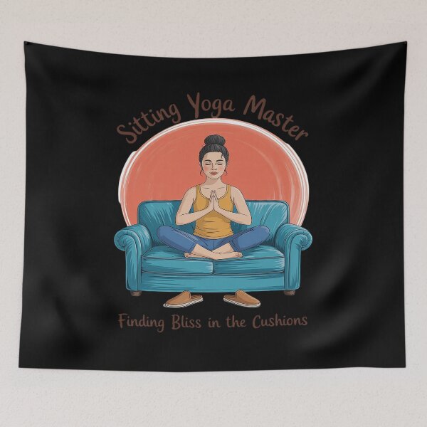 Item preview, Sitting Yoga Master Couch Surfing Laziness Lazy Sofa Surfer designed and sold by PeteHomenick.