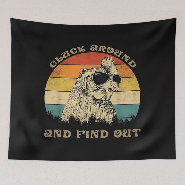 Item preview, Retro Rooster Cluck Around T-Shirt designed and sold by LarryMBrown.