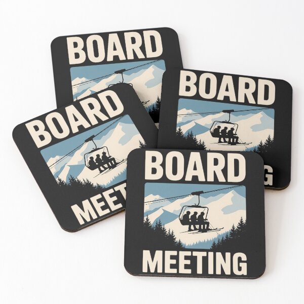 Item preview, Snowboard Board Meeting Ski Lift Skier Winter Sports designed and sold by blueyeeti.