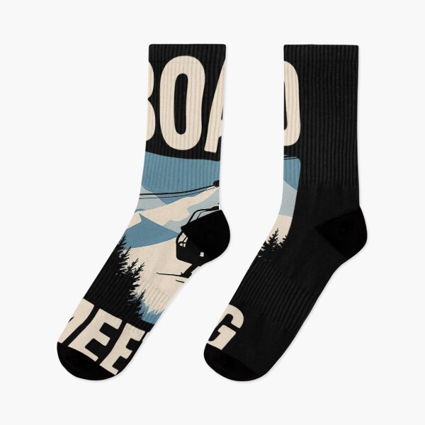 Item preview, Snowboard Board Meeting Ski Lift Skier Winter Sports designed and sold by blueyeeti.