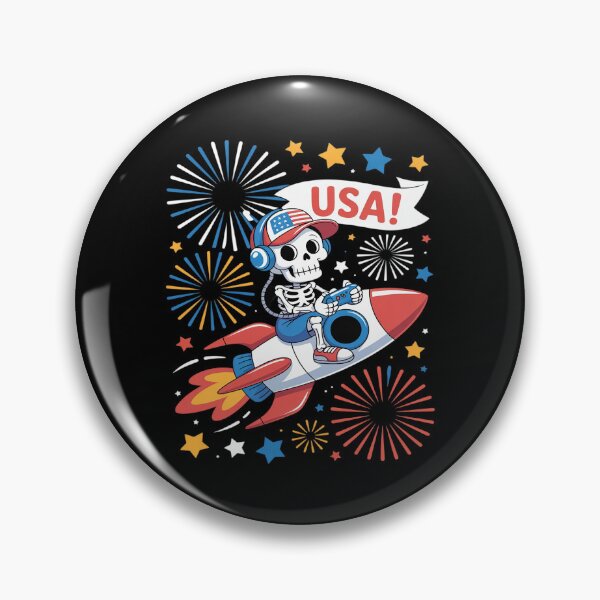 Item preview, Skeleton Gamer 4th of July American Flag Gaming designed and sold by PeteHomenick.