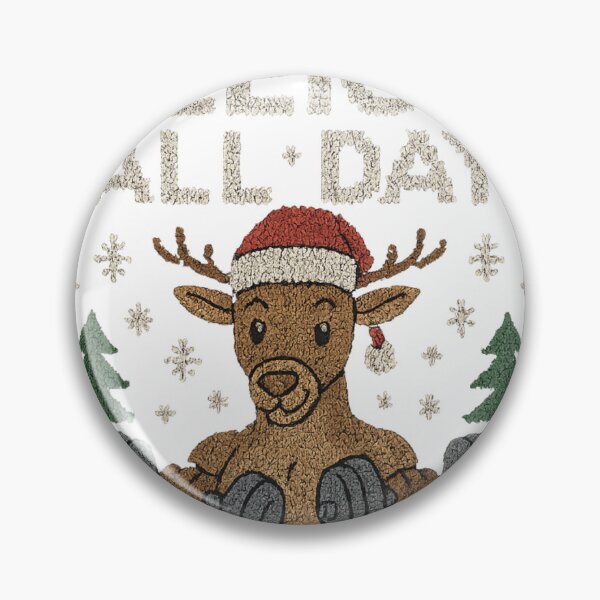 Item preview, Sleigh All Day – Christmas Gym Reindeer designed and sold by SavageTeamArt.