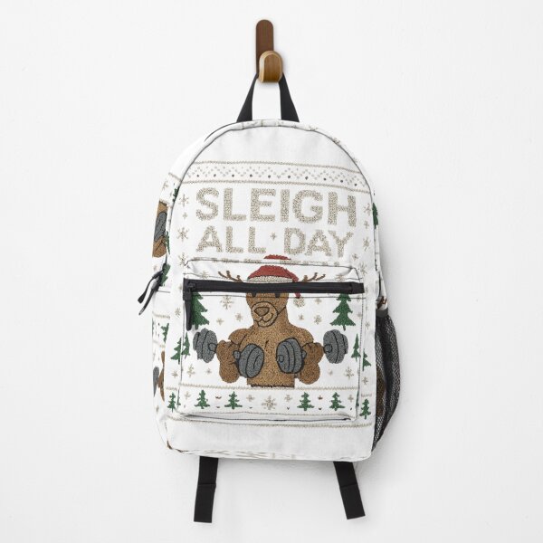 Item preview, Sleigh All Day – Christmas Gym Reindeer designed and sold by SavageTeamArt.