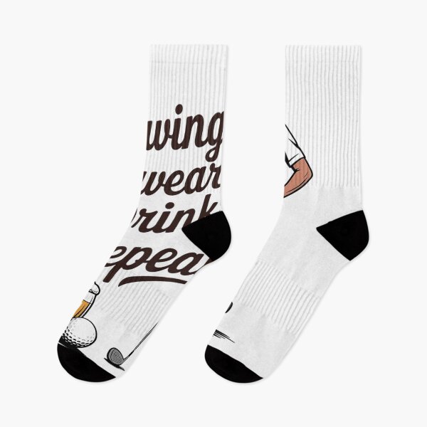 Item preview, Swing Swear Drink Repeat Beer Golf  designed and sold by blueyeeti.