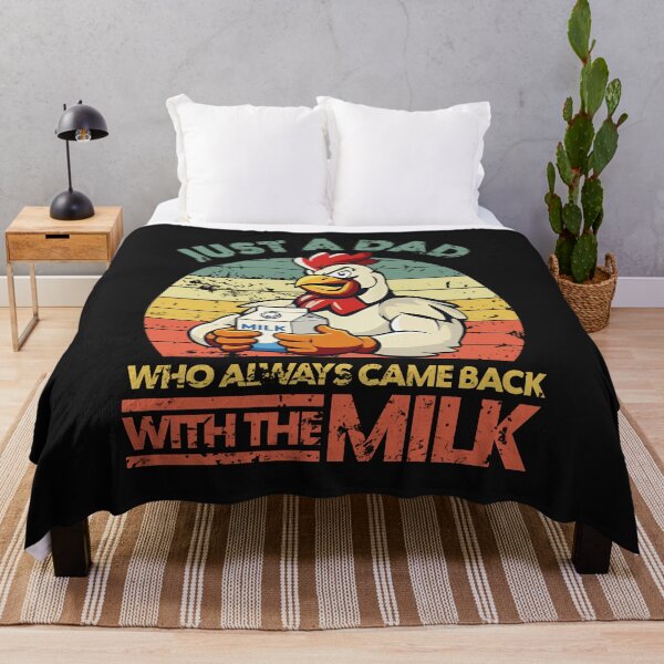 Item preview, Funny Chicken Dad Retro Milk Joke T-Shirt designed and sold by LarryMBrown.