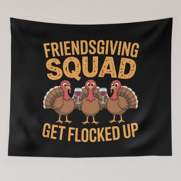 Item preview, Thanksgiving Friendsgiving Squad Turkey Friends designed and sold by blueyeeti.