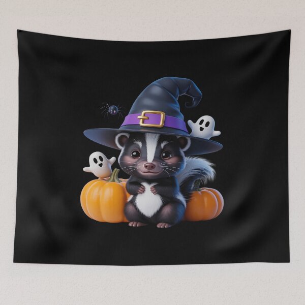 Item preview, Skunk, Halloween, Pumpkins, Ghosts, Spider designed and sold by PeteHomenick.