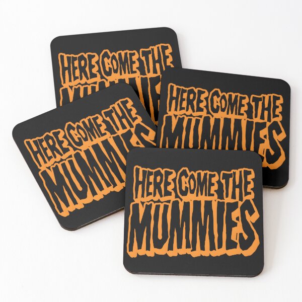 Artikelvorschau, Here Come the Mummies Logo Art – Funky Halloween Band Design entworfen und verkauft von donestufosaf.