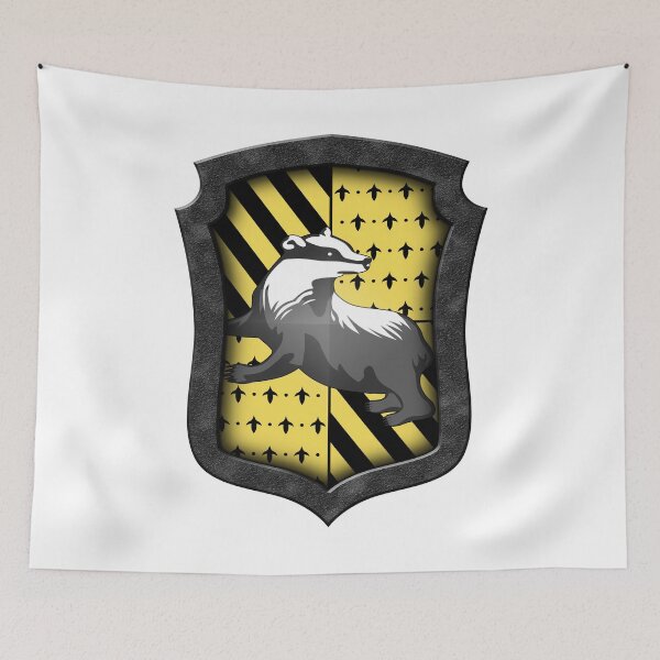 Item preview, Huffle Badger Emblem Loyal Yellow designed and sold by congshirt123.