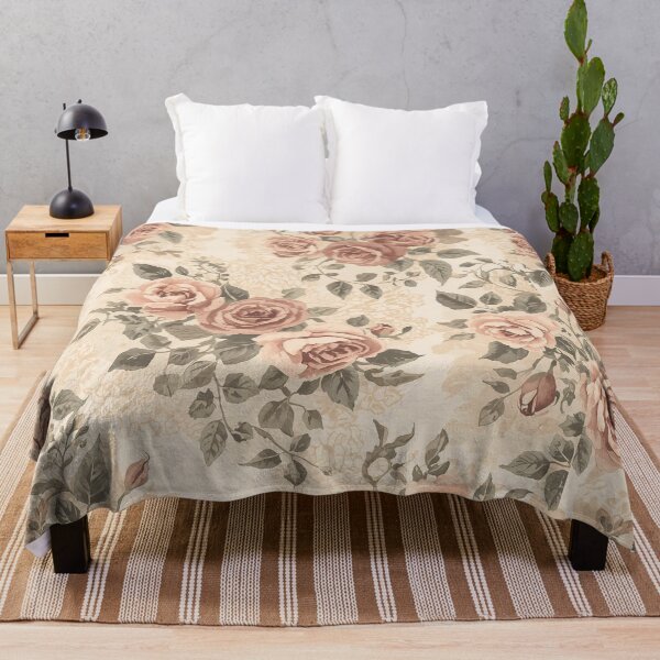 Item preview, Roses and Lace – Vintage Cottagecore Floral Pattern designed and sold by Deezyned.