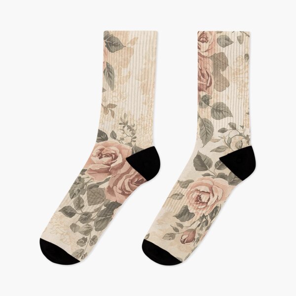 Item preview, Roses and Lace – Vintage Cottagecore Floral Pattern designed and sold by Deezyned.