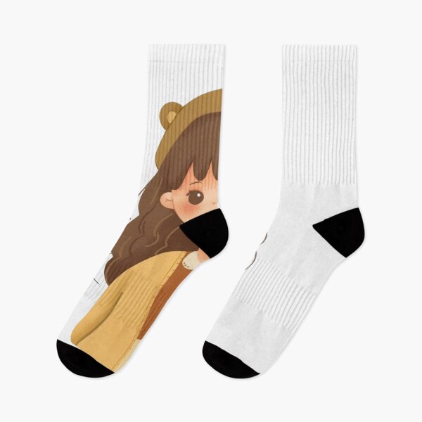 Item preview, A charming portrait of a girl with a cozy bear hat designed and sold by MyrraQuastir.