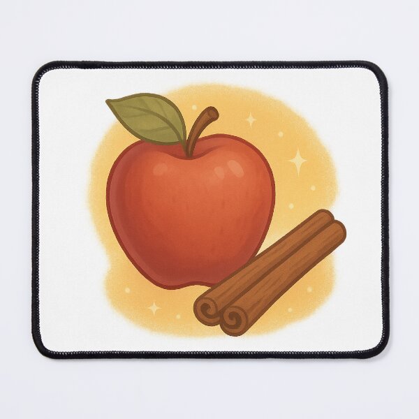 Item preview, Apple & Cinnamon Charm | Cozy Autumn Sticker & Warm Kitchen Art designed and sold by HerDreamCodes.