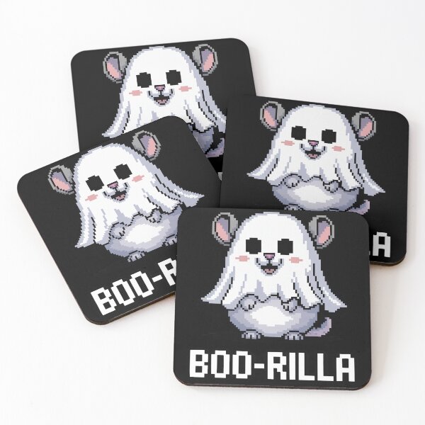Item preview, Cute Pixel Art Chinchilla Ghost Halloween Design | Boo-Rilla designed and sold by pixelpopplanet.