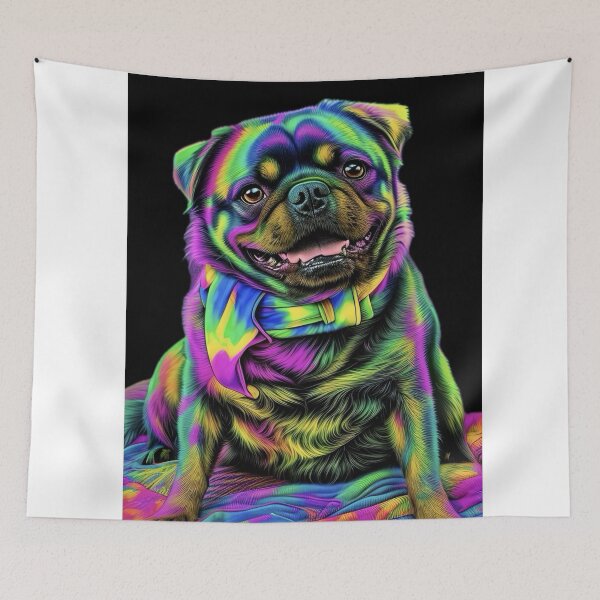 Item preview, Psychedelic Pug designed and sold by Zena Rowland.