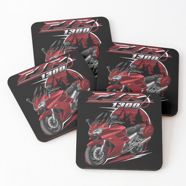 Artikelvorschau, Yamaha FJR1300 2002 (Candy Apple Red) für Motorradfahrer entworfen und verkauft von MotoApparelHub.