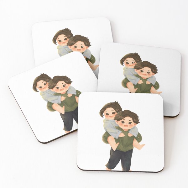 Item preview, A cheerful piggyback ride between two happy friends designed and sold by MyrraQuastir.