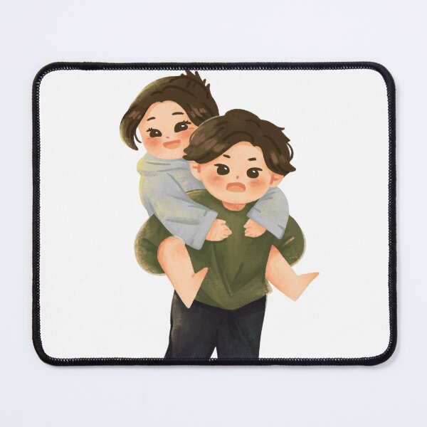 Item preview, A cheerful piggyback ride between two happy friends designed and sold by MyrraQuastir.