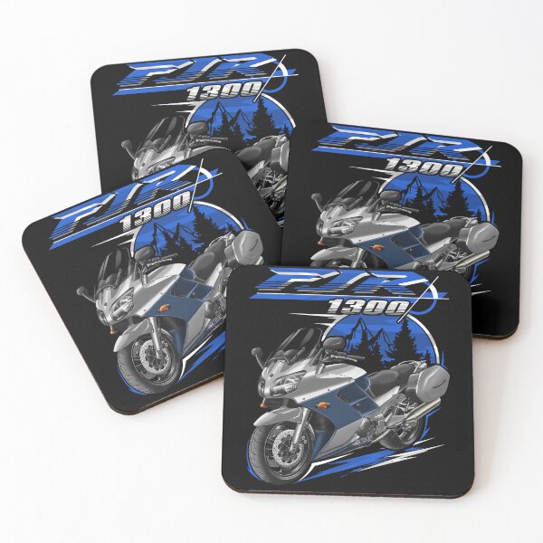 Artikelvorschau, Yamaha FJR1300 2004-2005 (Silbermetallic & Grafik) für Motorradfahrer entworfen und verkauft von MotoApparelHub.