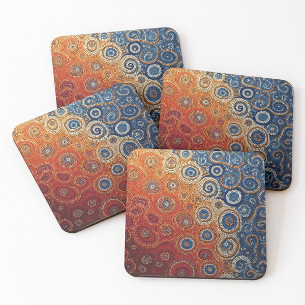 Item preview, Aboriginal Inspired Dot Art - The Serenity Of Hot And Cold designed and sold by GrinGalore.