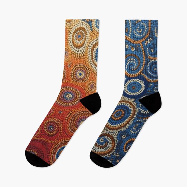 Item preview, Aboriginal Inspired Dot Art - The Serenity Of Hot And Cold designed and sold by GrinGalore.