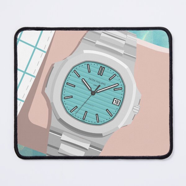 Item preview, Nautilus Cyan Blue Wristwatch designed and sold by CUTOCARS-SHOP.