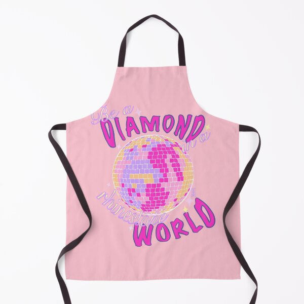 Item preview, Be a diamond in a rhinestone world | glam glitter disco ball inspirational quote (pink) designed and sold by kawaicherrypi.