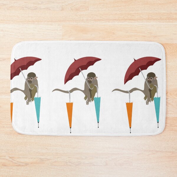 Item preview, Monkey with umbrellas designed and sold by Design4uStudio.