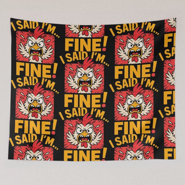 Item preview, Angry Chicken Funny Sarcastic Quote Art designed and sold by graphicnew.