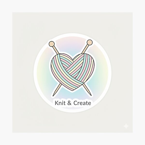 Item preview, Knitting Heart – Hobby Illustration designed and sold by Day Dreamer.