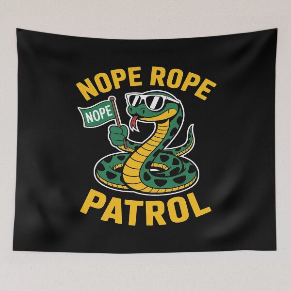 Item preview, Snake With Nope Flag Nope Rope Patrol designed and sold by LeeEvans222.