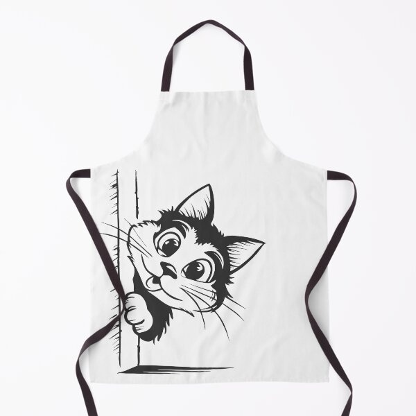 Item preview, peeking black cat designed and sold by jkrphoto.