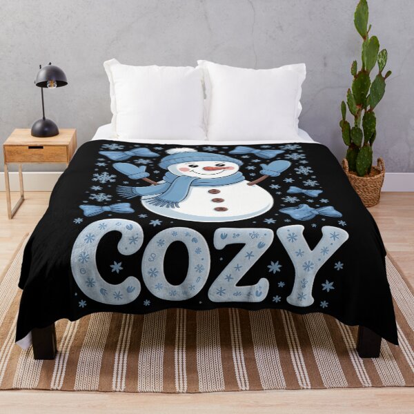 Item preview, Cozy Winter Cute Snowman Leopard Xmas Girly designed and sold by CookWorldLaughs.
