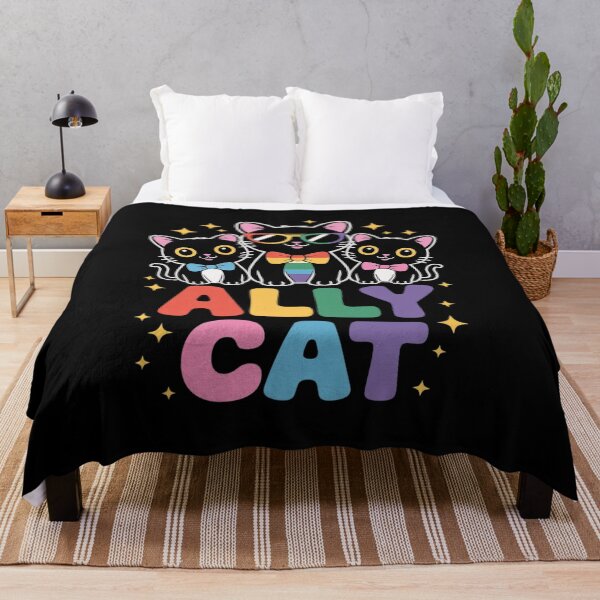 Item preview, Ally Cat Rainbow LGBT Pride Flag Gay Pride Month 2025 designed and sold by NeomiStoreSS.
