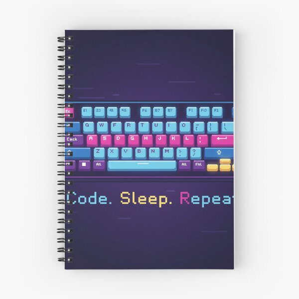Item preview, Code Sleep Repeat – Retro Pixel Art Programmer designed and sold by Day Dreamer.