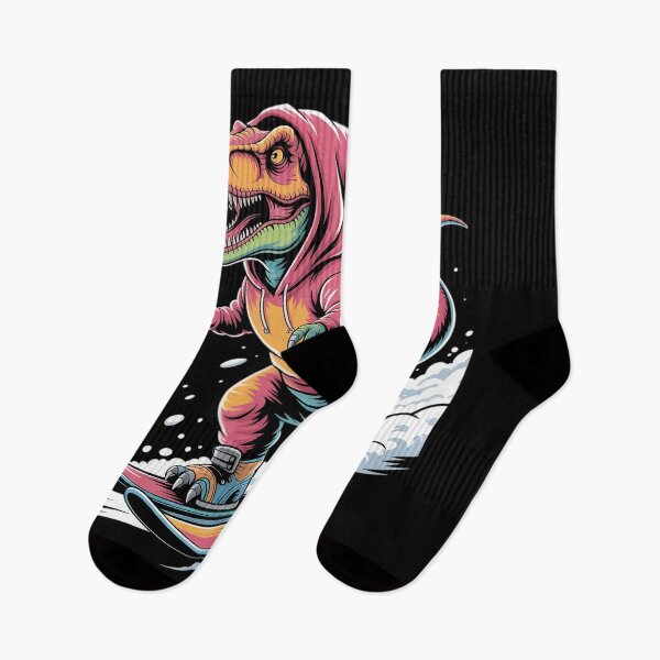 Item preview, Dinosaur T-Rex Snowboard Snowboard Snowboarder Winter designed and sold by CookWorldLaughs.